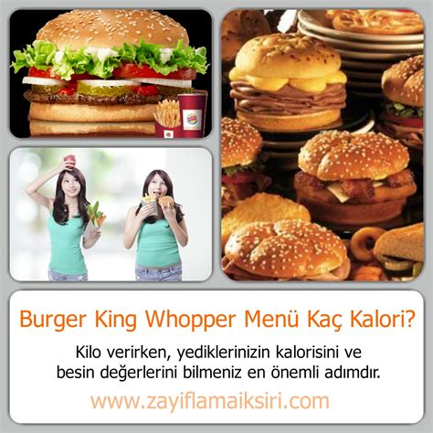 burger king menü kalori